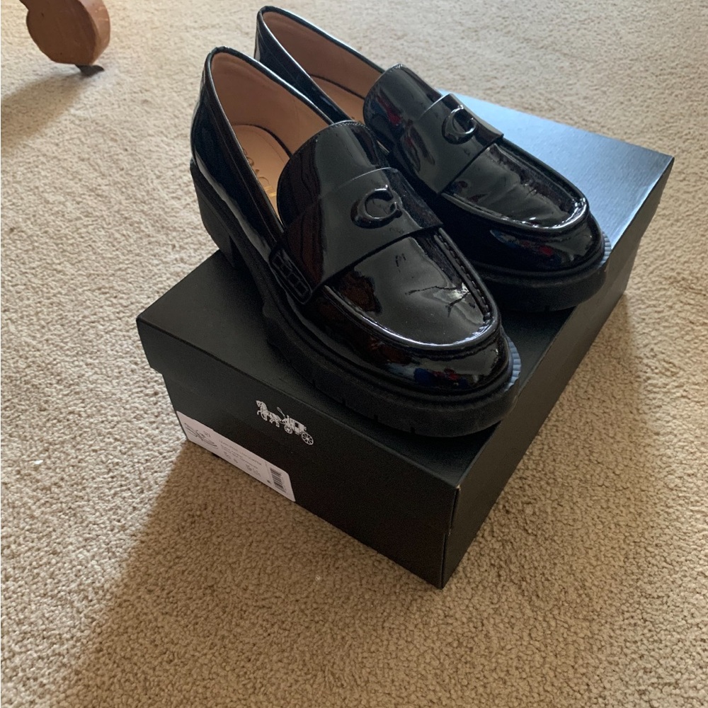 Coach Loafers Patent Leather